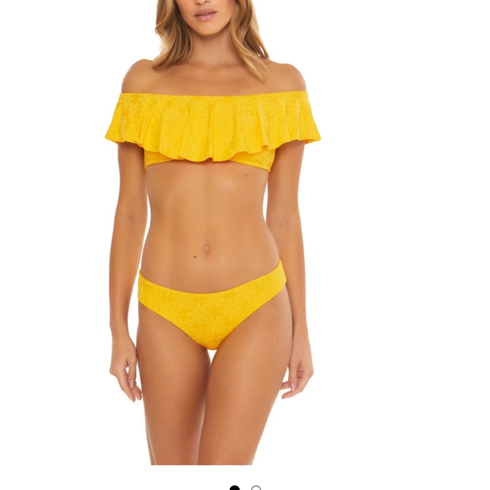 Trina Turk Joplin Jacquard Off Shoulder
Bandeau Bikini Top